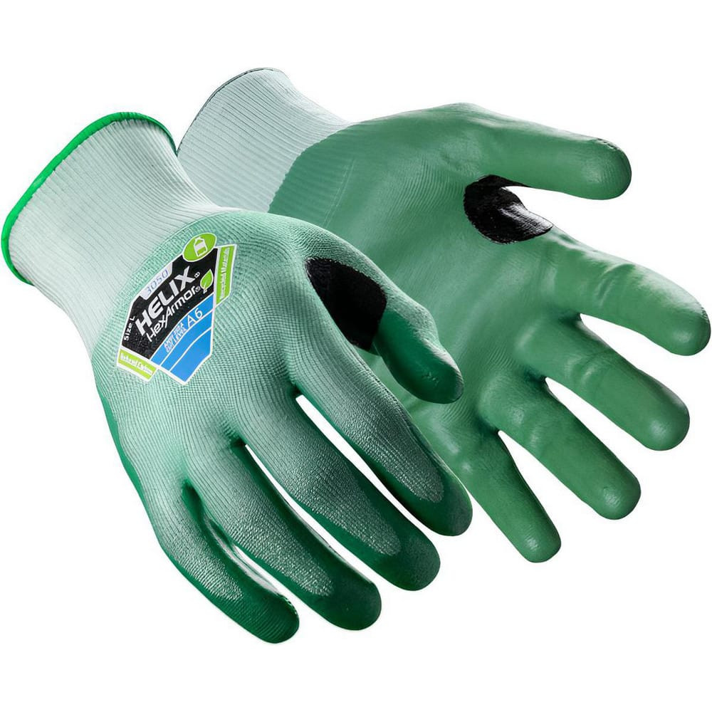 HexArmor. 3050-XL (10) Cut & Puncture Resistant Gloves; Glove Type: Cut & Puncture-Resistant ; Coating Coverage: Palm & Fingertips ; Coating Material: Nitrile ; Primary Material: HPPE; Polyester; Steel; Fiberglass ; Gender: Unisex ; Men's Size: X-Lar