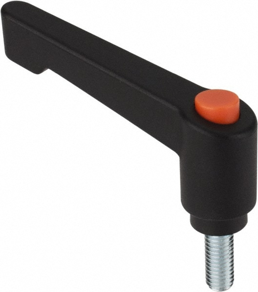 Morton Machine Works AH-822 Stud Adjustable Clamping Handle: 1/4-20 Thread, 0.47" Hub Dia, Fiberglass Reinforced Plastic