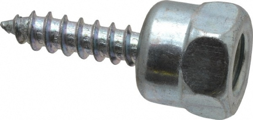 ITW Buildex 560179 3/8" Zinc-Plated Steel Vertical (End Drilled) Mount Threaded Rod Anchor