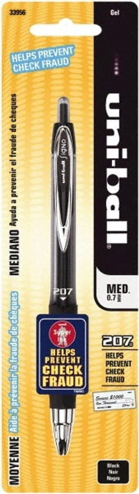 Uni-Ball 33956PP Retractable Pen: 0.7 mm Tip, Black Ink