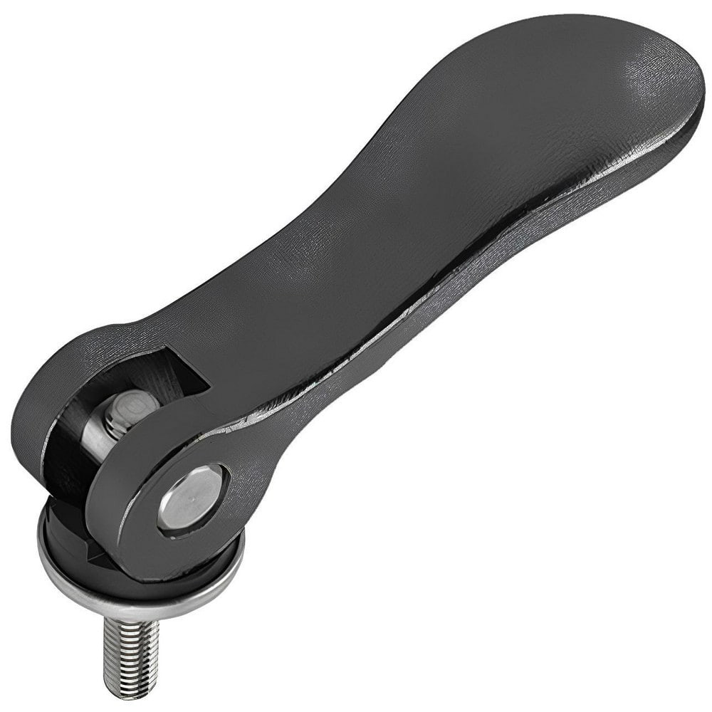 Jergens 41031 Clamp Cam Levers; Type: External Thread Cam Lever ; Hole Center to Lever End (Decimal Inch): 2.0600 ; Travel (Decimal Inch): 0.0400 ; Hole Center to Cam End (Decimal Inch): 2.4100 ; Hole Center to Cam Top (Decimal Inch): 0.2300 ; Hole D