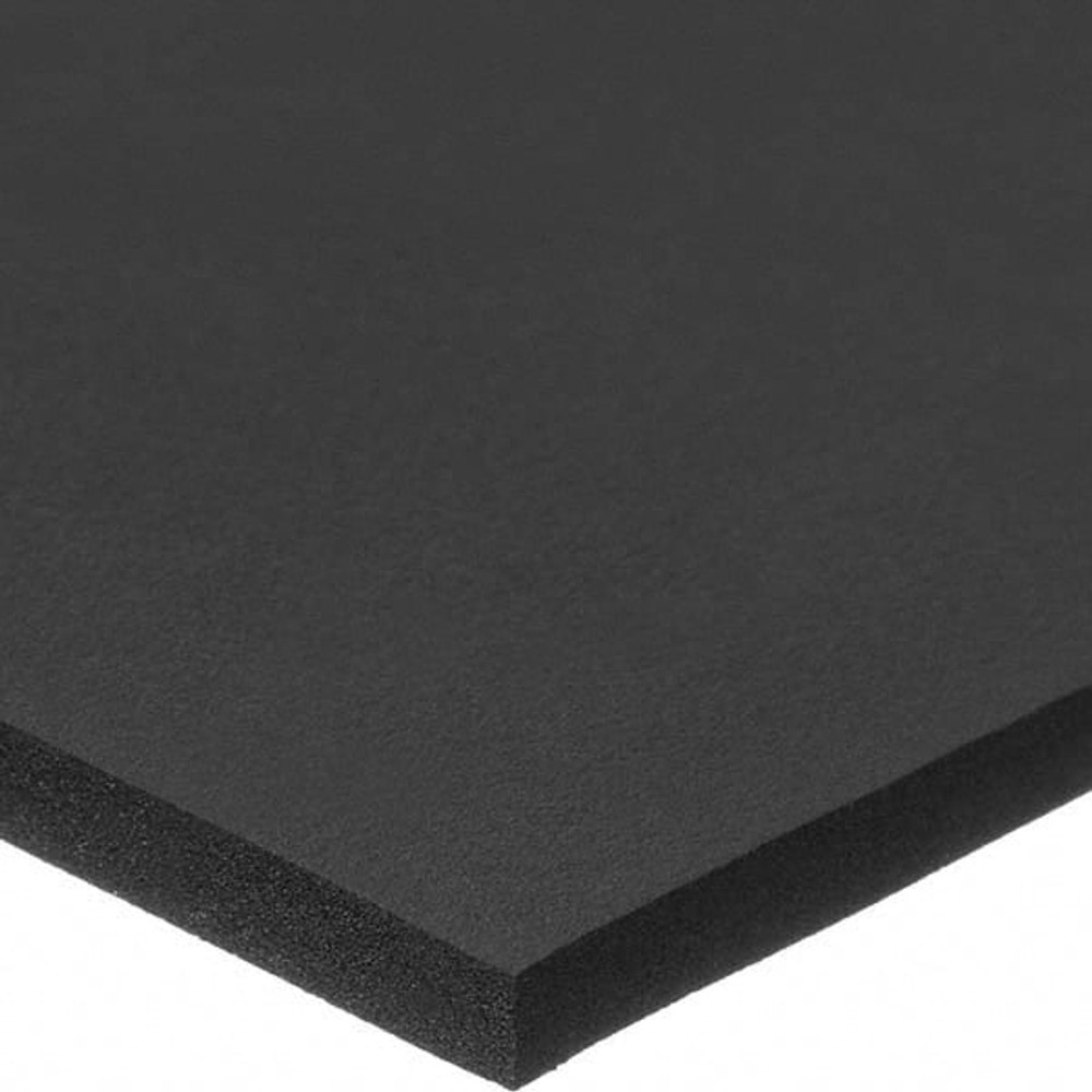 USA Industrials ZUSA-PU-69 Open Cell Polyurethane Foam: 2" Wide, 78" Long, Black