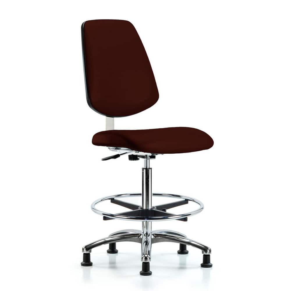 Blue Ridge Ergonomics MSC40288 Task Chair: Vinyl, Burgundy
