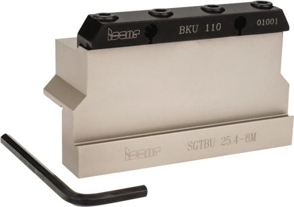 Iscar 2301951 Tool Block Style SGTBU, 1.77" Blade Height, 4.331" OAL, 2.76"& OAH, Indexable Cutoff Blade Tool Block