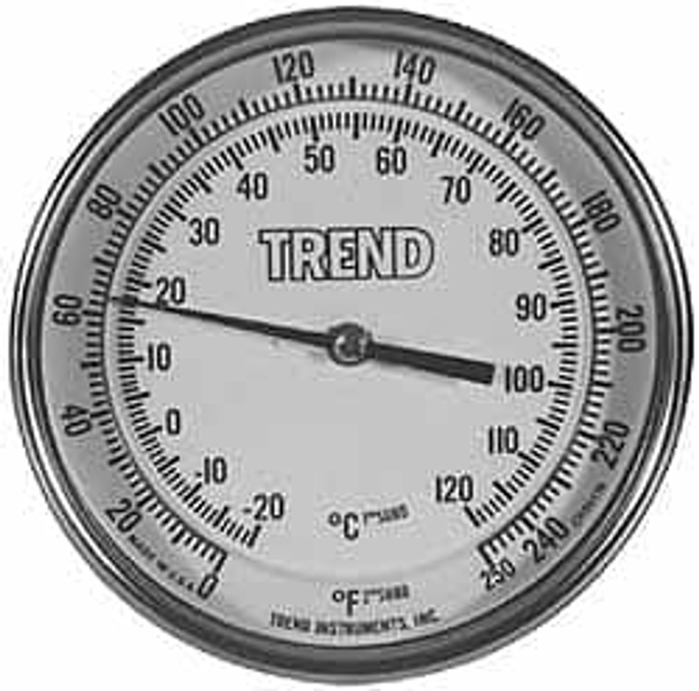 Wika 50120A003A4SF Bimetal Dial Thermometer: 25 to 125 ° F, 12" Stem Length