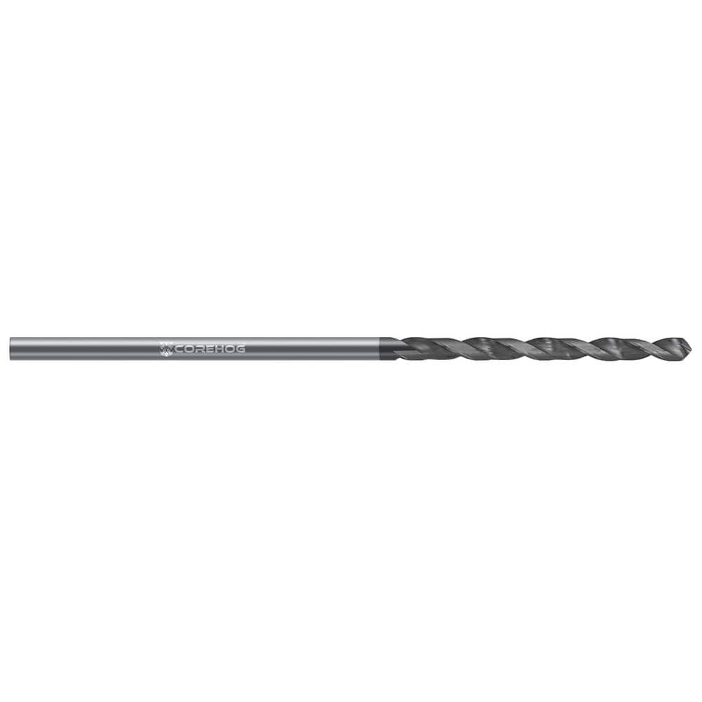 Corehog C88822 Jobber Length Drill Bits; Drill Bit Size (Inch): 3/16 ; Drill Bit Size (Decimal Inch): 0.1875 ; Drill Bit Material: Solid Carbide ; Cutting Direction: Right Hand ; Coating/Finish: DLC ; Number of Flutes: 2