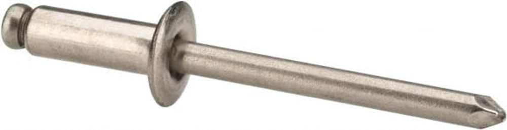 Marson 44449 Open End Blind Rivet: Button Head, Stainless Steel Body, Stainless Steel Mandrel