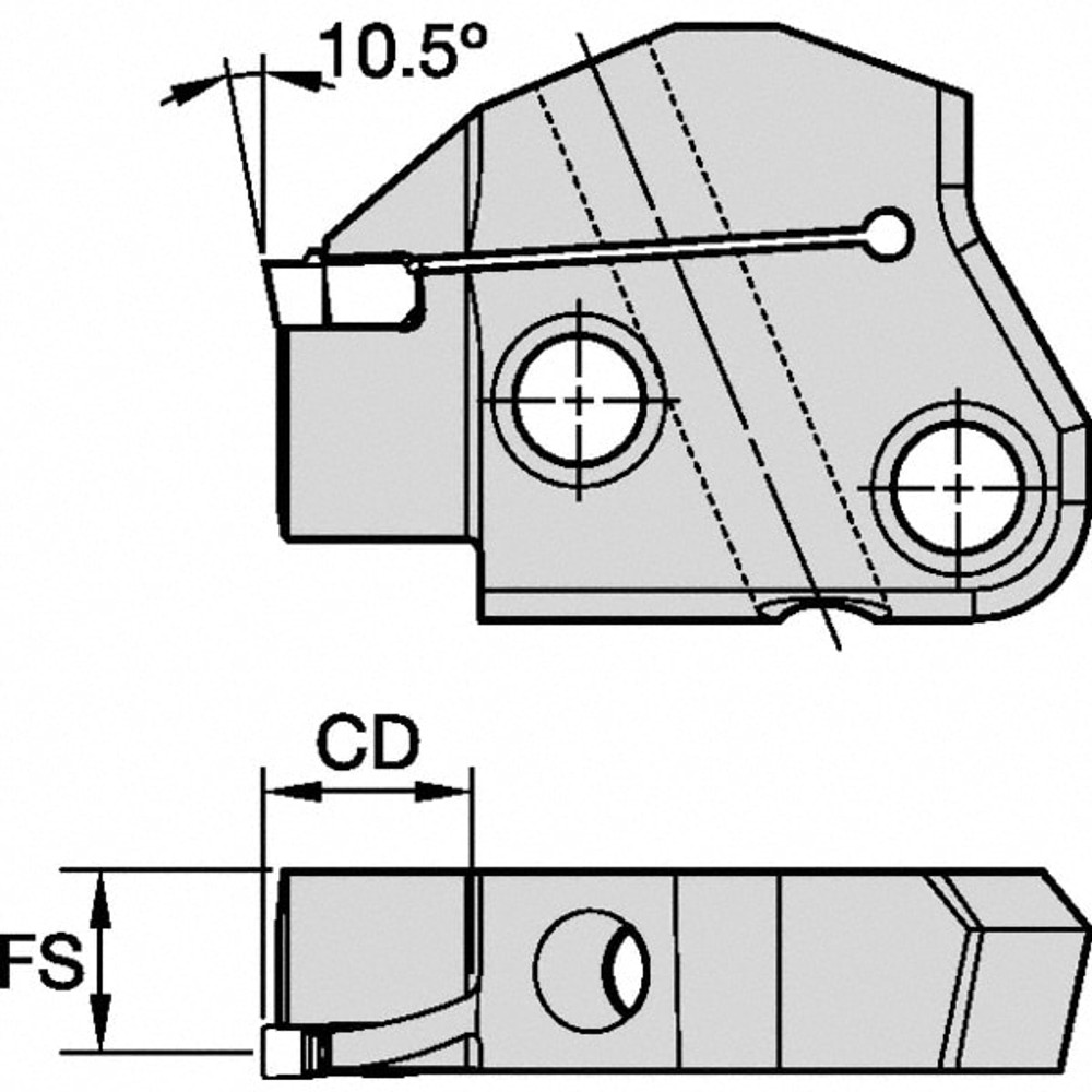 Kennametal 6097189 Right Hand Indexable Grooving Cartridge