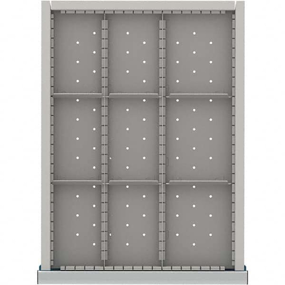 LISTA NSDR209-100 9-Compartment Drawer Divider Layout for 3.15" High Drawers