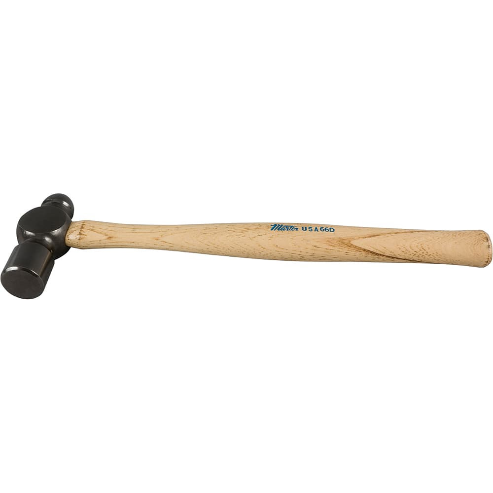 Martin Tools 68D Ball Pein & Cross Pein Hammers; Hammer Type: Ball Pein ; Head Weight (Lb): 2.00 ; Handle Material: Wood ; Overall Length Range: 14.0000 to 20.9000 in ; Head Material: Forged Steel ; Handle Length (Decimal Inch): 15-1/4