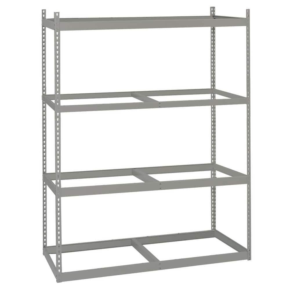 Lyon DD73057 Steel Shelving; Shelf Type: Adjustable ; Adjustment Type: Adjustable ; Boltless: Yes ; Shelf Capacity: 1200lb ; Mount Type: Free Standing ; Assembled: No
