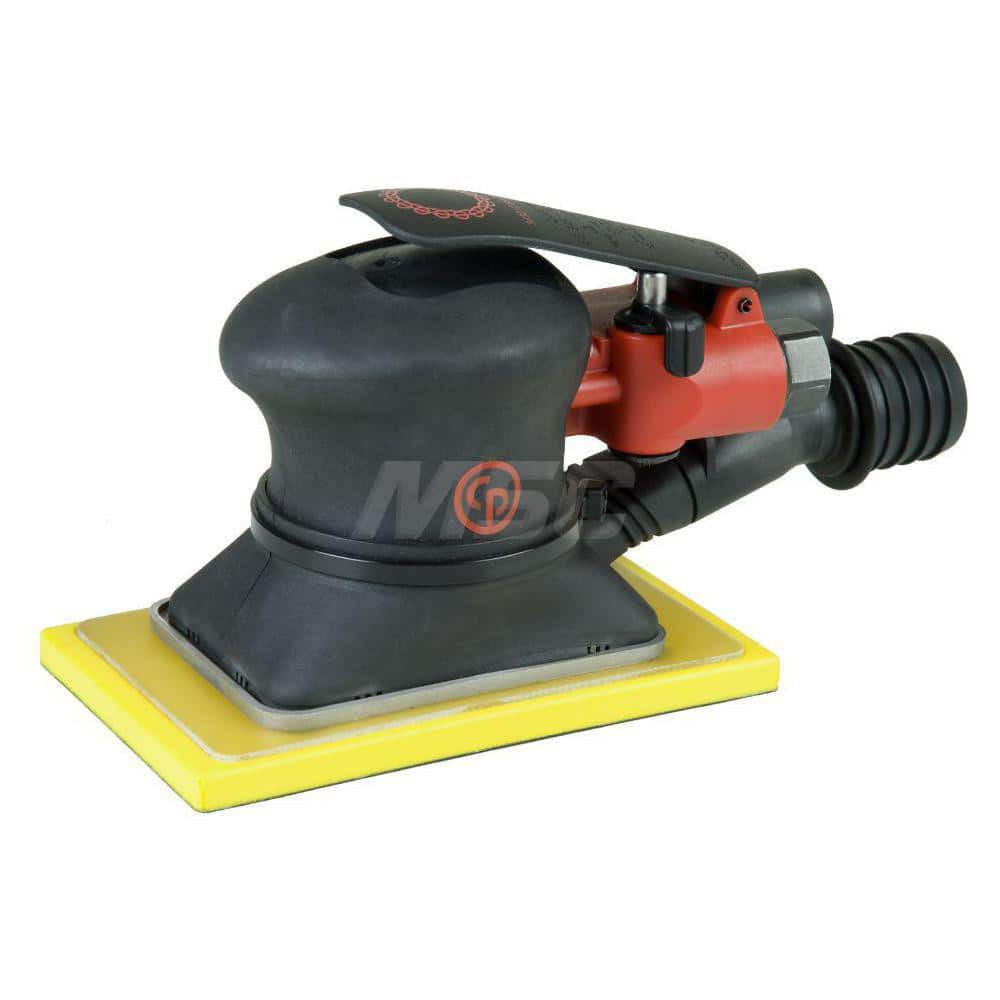 Chicago Pneumatic 8941172660 Air Orbital Sander: Rectangular, 3-1/4 x 5" Pad, 10,000 OPM