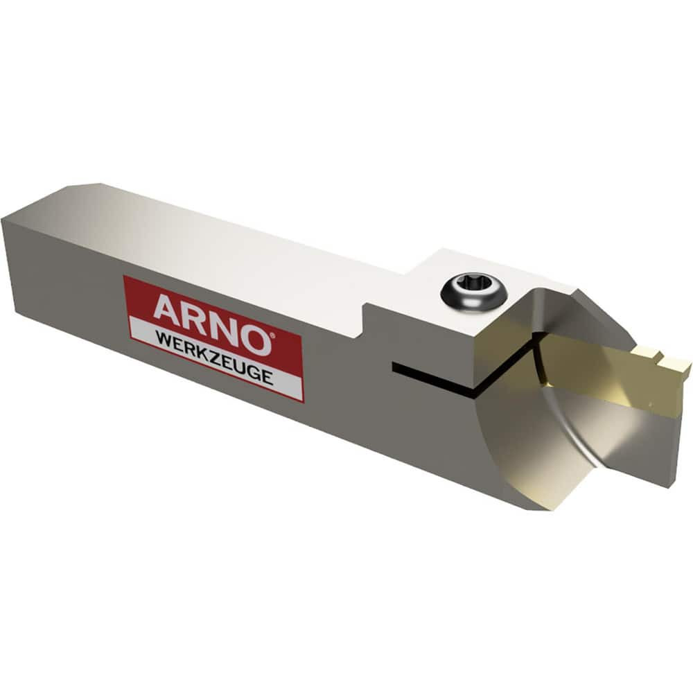 Arno 116411 Indexable Cut-Off Toolholders; Hand of Holder: Right Hand ; Maximum Depth of Cut (Decimal Inch): 0.5120 ; Maximum Workpiece Diameter (Decimal Inch): 1.0240 ; Toolholder Style: ARNO Fast Change ; Multi-use Tool: No ; Compatible Insert Size