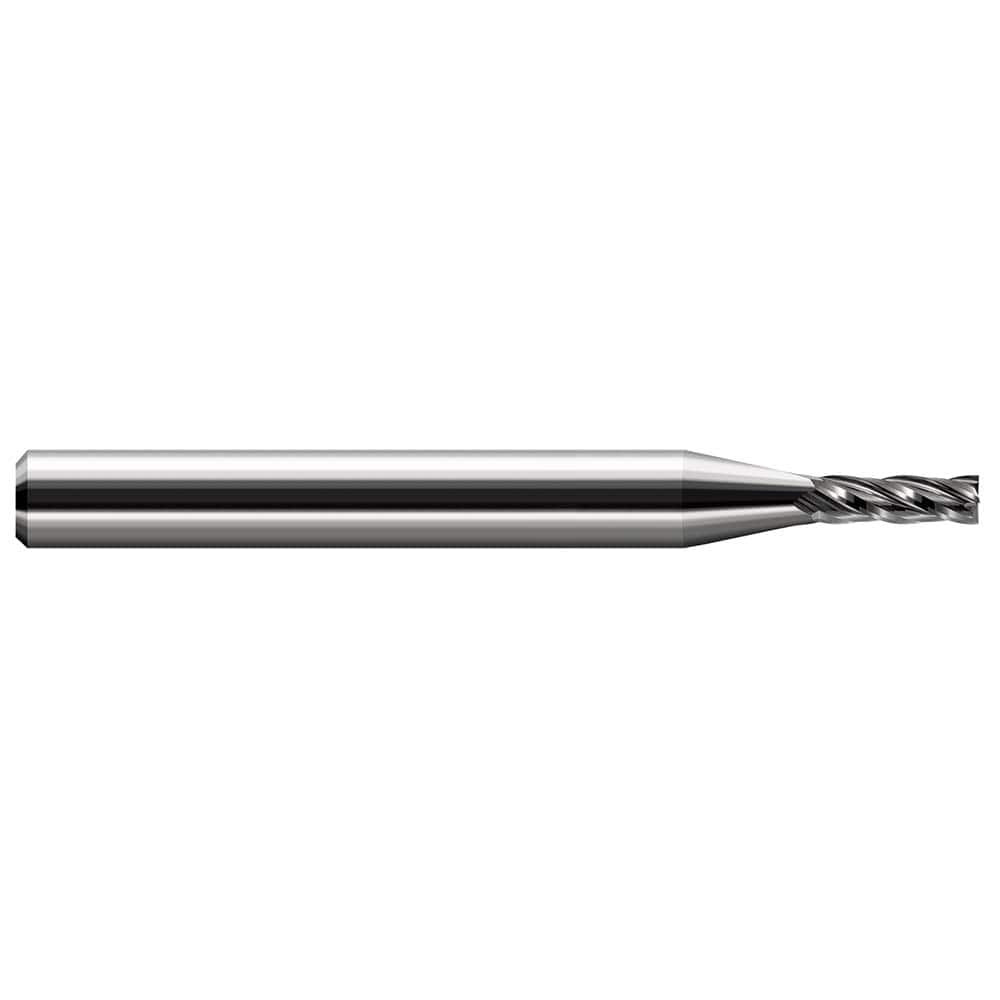 Harvey Tool 72065 Square End Mill: 0.065'' Dia, 0.195'' LOC, 1/8'' Shank Dia, 1-1/2'' OAL, 2 Flutes, Solid Carbide