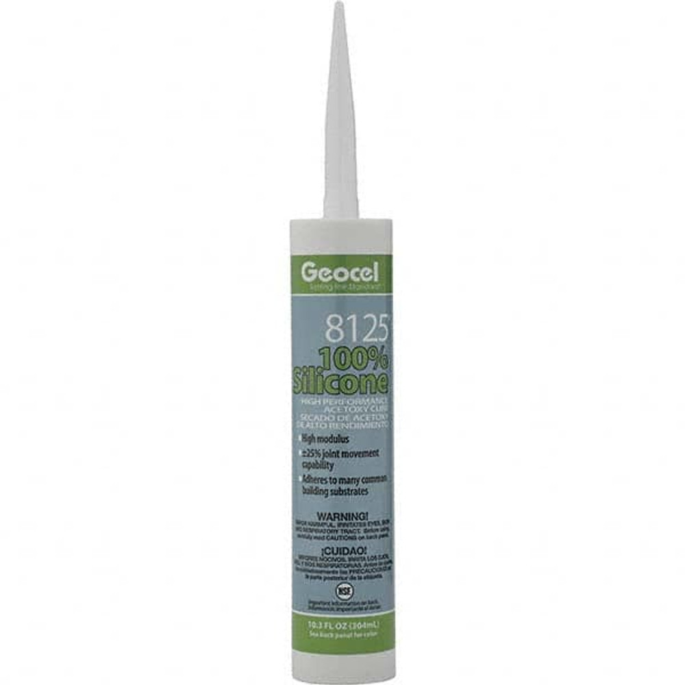 Geocel GC68113 Cure Sealant: 10.3 oz Tube, Black, Silicone