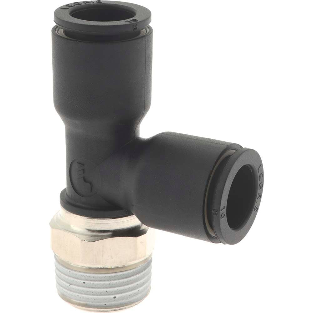 Legris 3103 10 17 Push-To-Connect Tube Fitting: Male Run Tee, 3/8" Thread