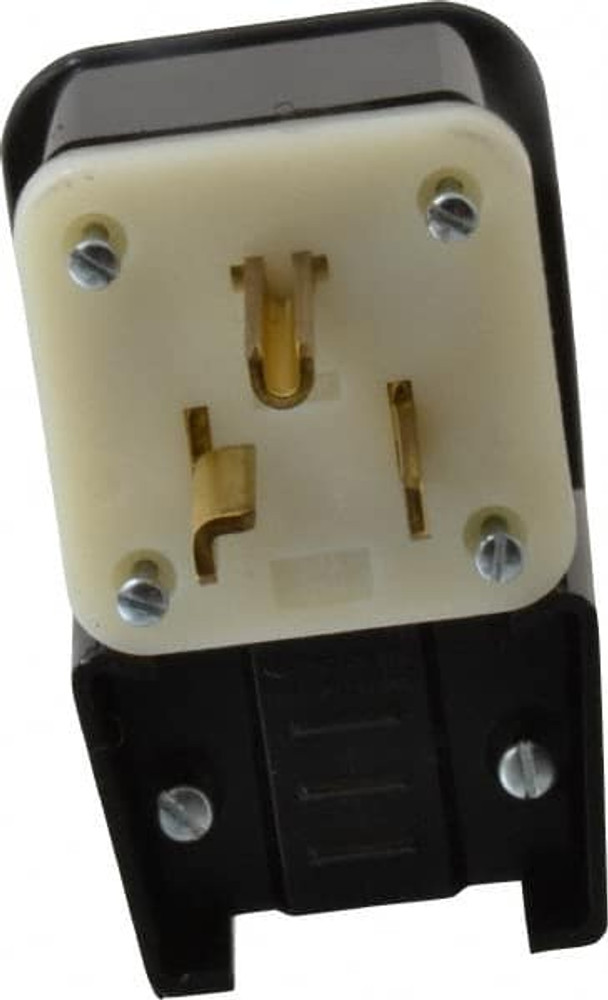 Leviton 9530-P Straight Blade Plug: Industrial, 5-30P, 125VAC, Black
