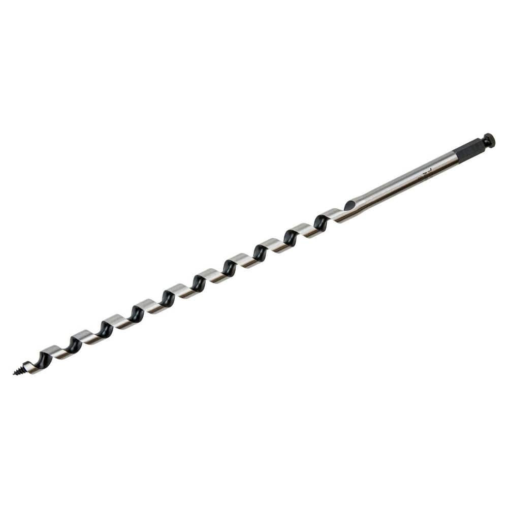 Irwin 3043007B Auger & Utility Drill Bits; Auger Bit Size: 0.625in ; Shank Diameter: 0.4370 ; Shank Size: 0.4370 ; Shank Type: Hex ; Tool Material: High-Speed Steel ; Coated: Uncoated