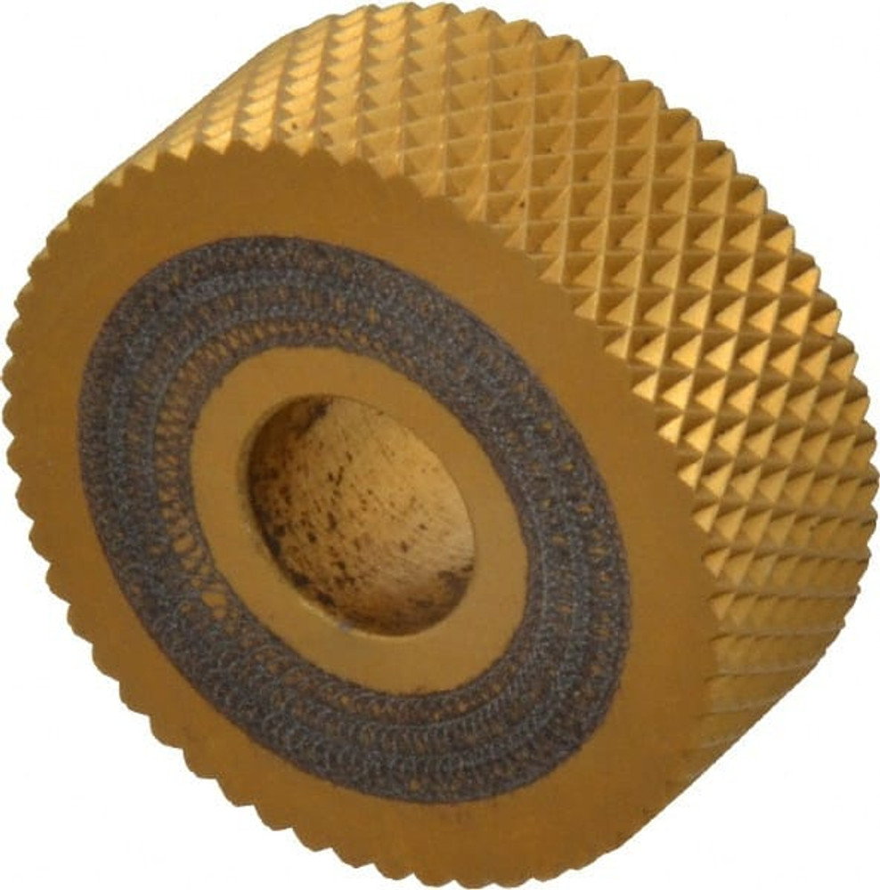 Dorian Tool 73310126074 Standard Knurl Wheel: 1" Dia, 90 ° Tooth Angle, 20 TPI, Diamond, High Speed Steel