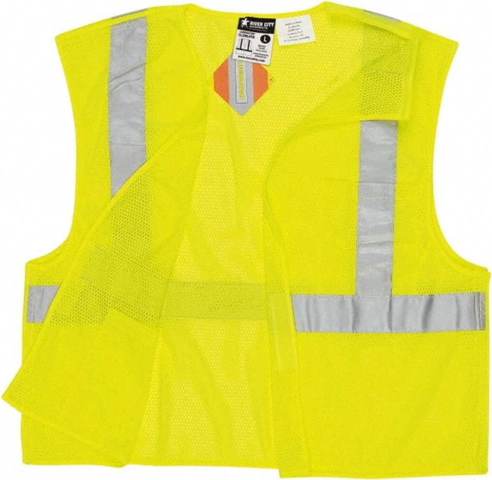 MCR Safety CL2MLPFRL High Visibility Vest: Large