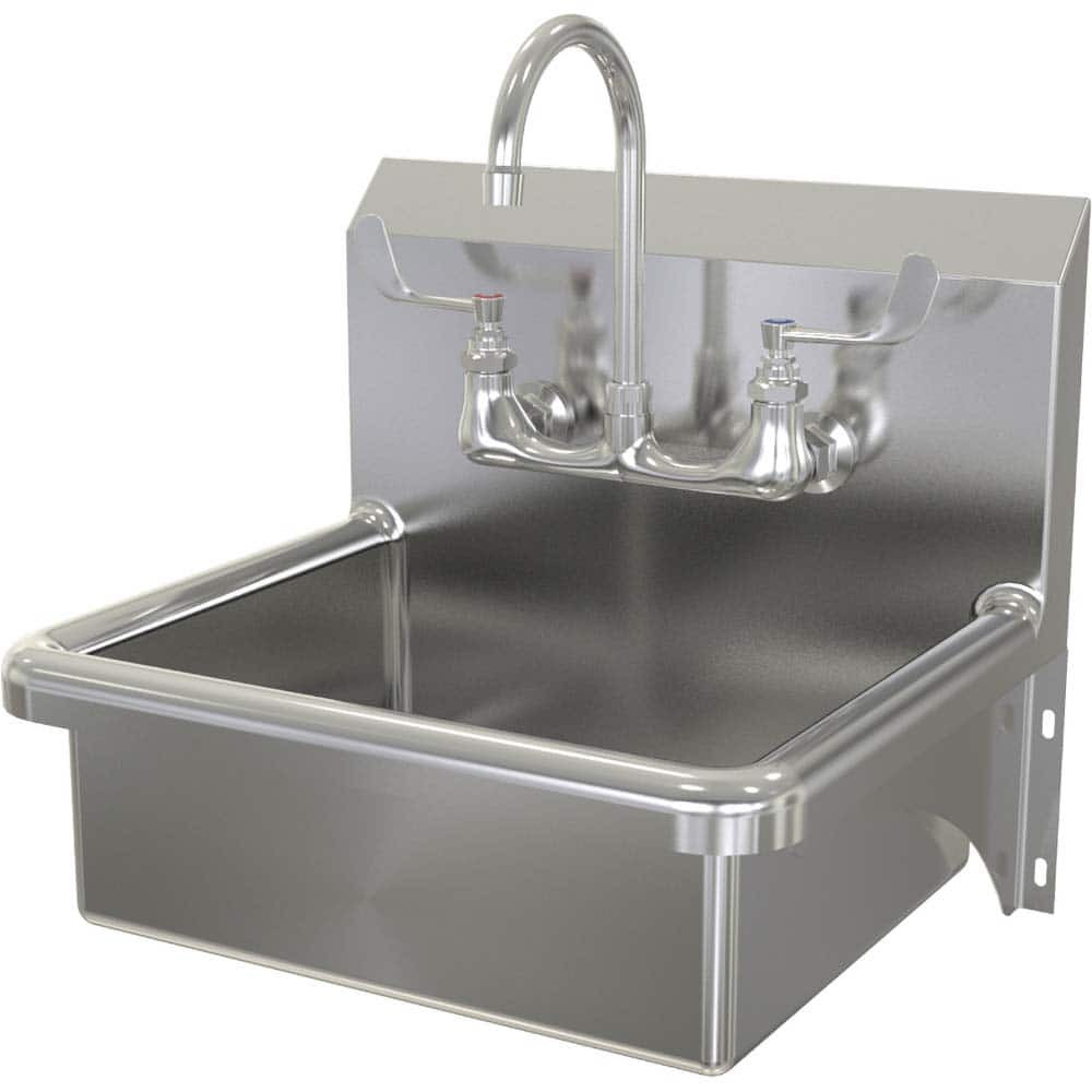 SANI-LAV 705F.5 Wash Sink: Wall Mount, 304 Stainless Steel