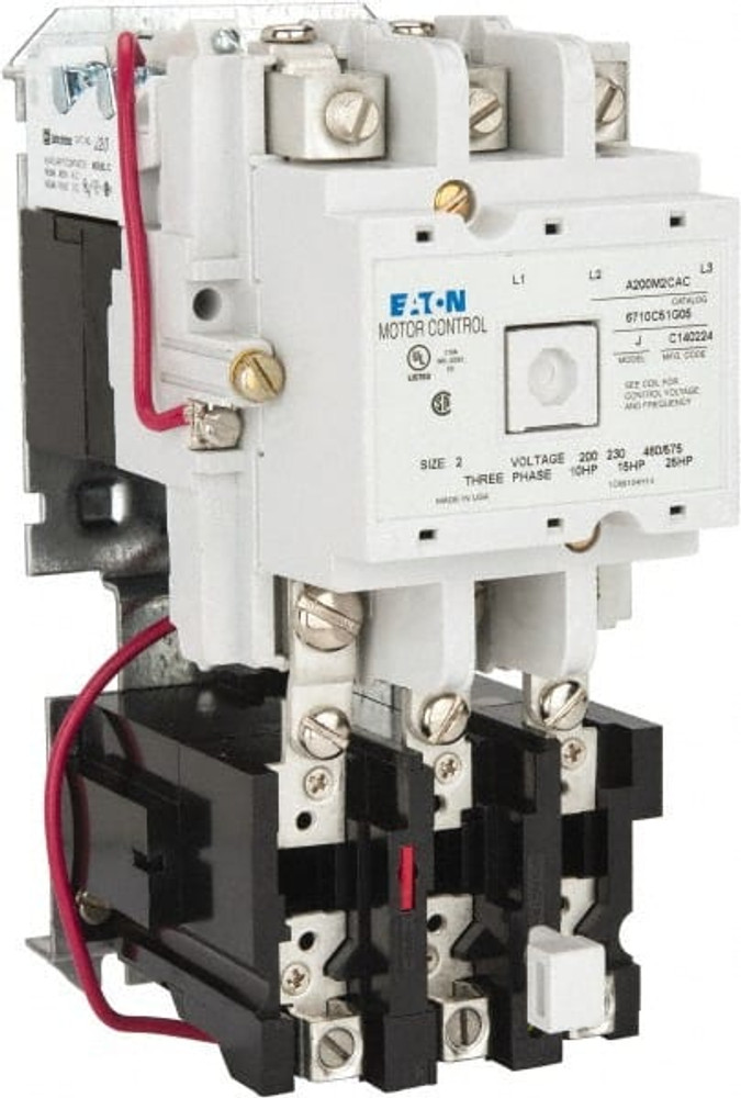 Eaton Cutler-Hammer A200M2CAC 45 Amp, NEMA Size 2, Nonreversible Open Enclosure NEMA Motor Starter