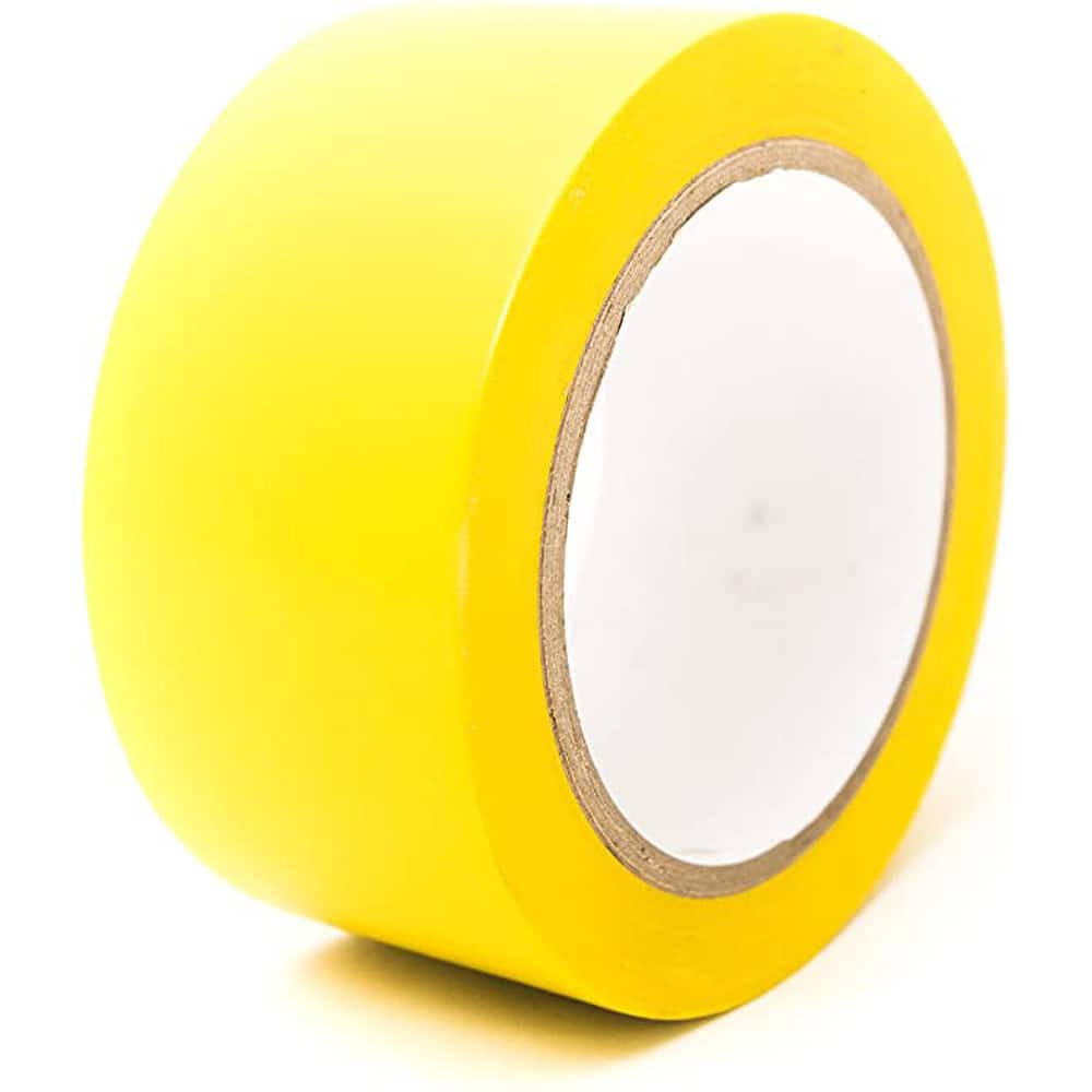 Bertech BERST-1Y Floor & Aisle Marking Tape: 1" Wide, 5 mil Thick, Rubber