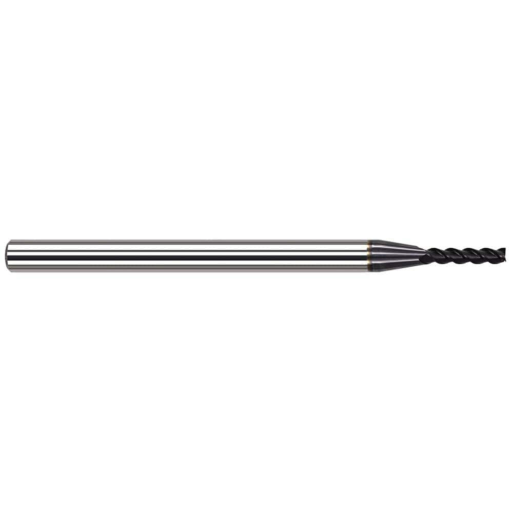 Harvey Tool 990710-C6 Square End Mill: 0.01'' Dia, 3/64'' LOC, 1/8'' Shank Dia, 2-1/2'' OAL, 3 Flutes, Solid Carbide