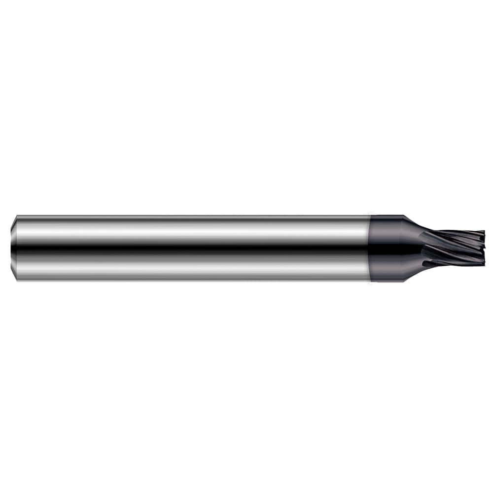 Harvey Tool 854893-C6 Square End Mill:  0.0930" Dia, 0.279" LOC, 0.25" Shank Dia, 2.5" OAL, 7 Flutes, Solid Carbide