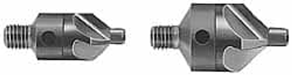 MSC 14301 1-5/32" OAL, 1/2" Head Diam, 4 Flute 100° Incl Angle, Adjustable Stop Countersink