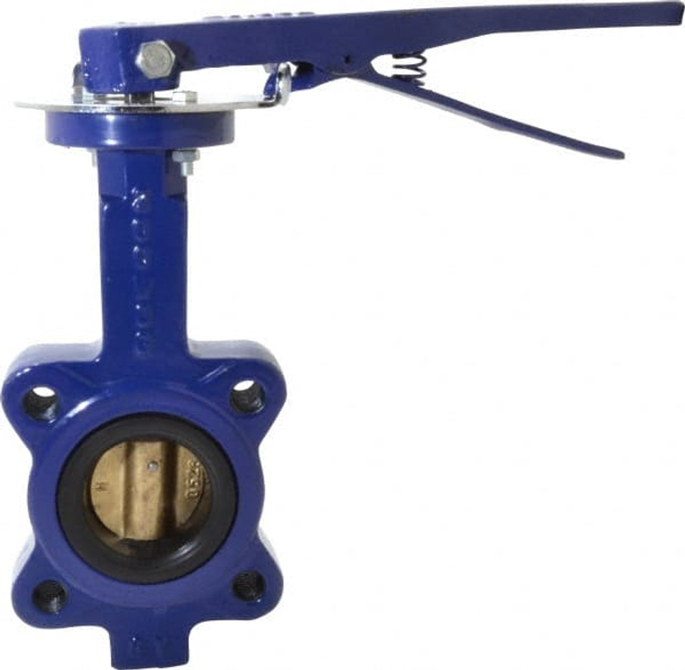 NIBCO NLJ300D Manual Lug Butterfly Valve: 2" Pipe, Lever Handle