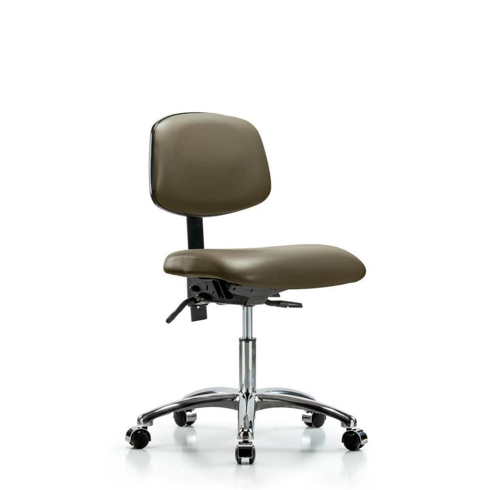 Blue Ridge Ergonomics MSC45417 Task Chair: Vinyl, Taupe