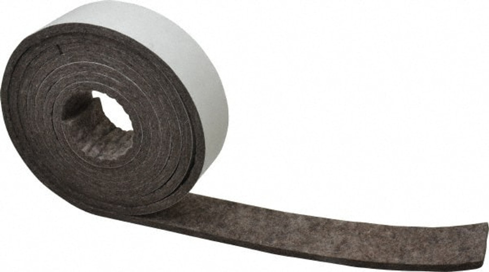 MSC 1/4X2X10'ADHF3 1/4 Inch Thick x 2 Inch Wide x 10 Ft. Long, Felt Stripping