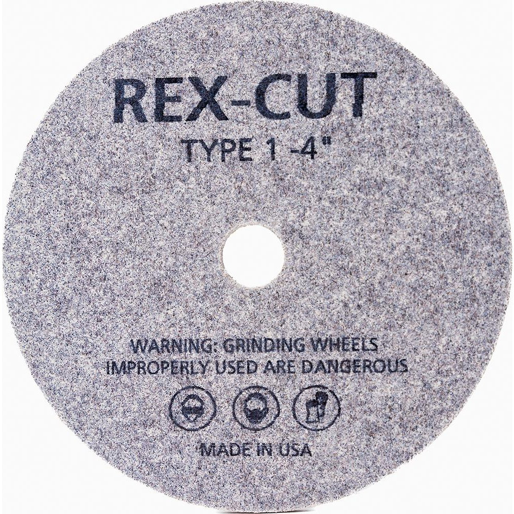 Rex Cut Abrasives 145233 Deburring Wheels; Wheel Diameter (Inch): 4 ; Face Width (Inch): 3/8 ; Center Hole Size (Inch): 3/8 ; Abrasive Material: Aluminum Oxide ; Grade: Coarse ; Wheel Type: Type 1