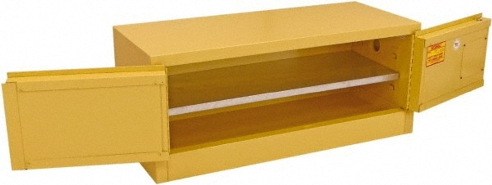 Securall Cabinets WMA312 Stackable Cabinet: Self-Closing, 1 Shelf, Yellow