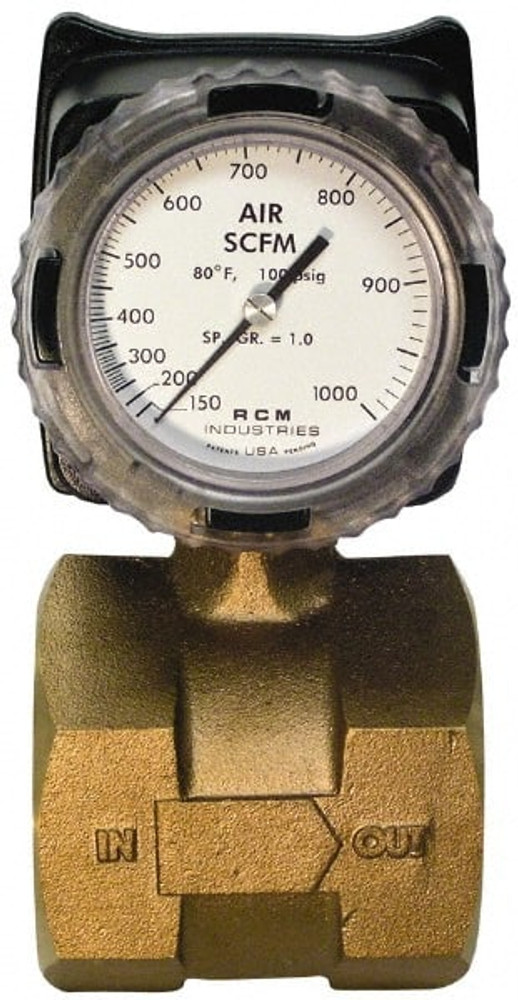 Made in USA 3-71-R-1000-IW2 3" NPT Port RCM Industries Flo-Gage Flowmeter