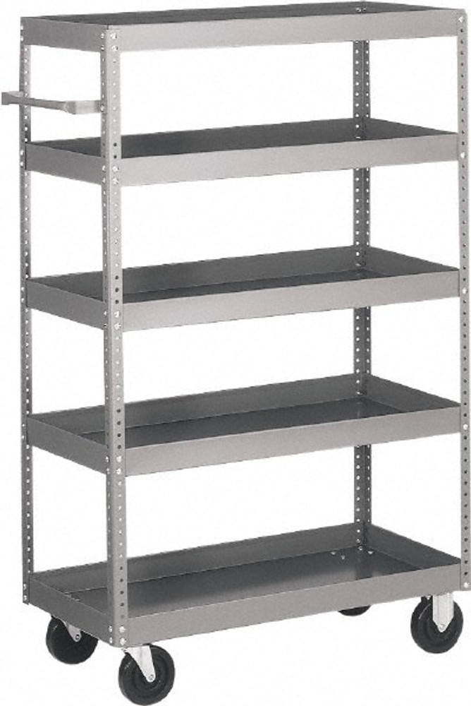 Quantum Storage 1848-5SH Shelf Utility Cart: Steel