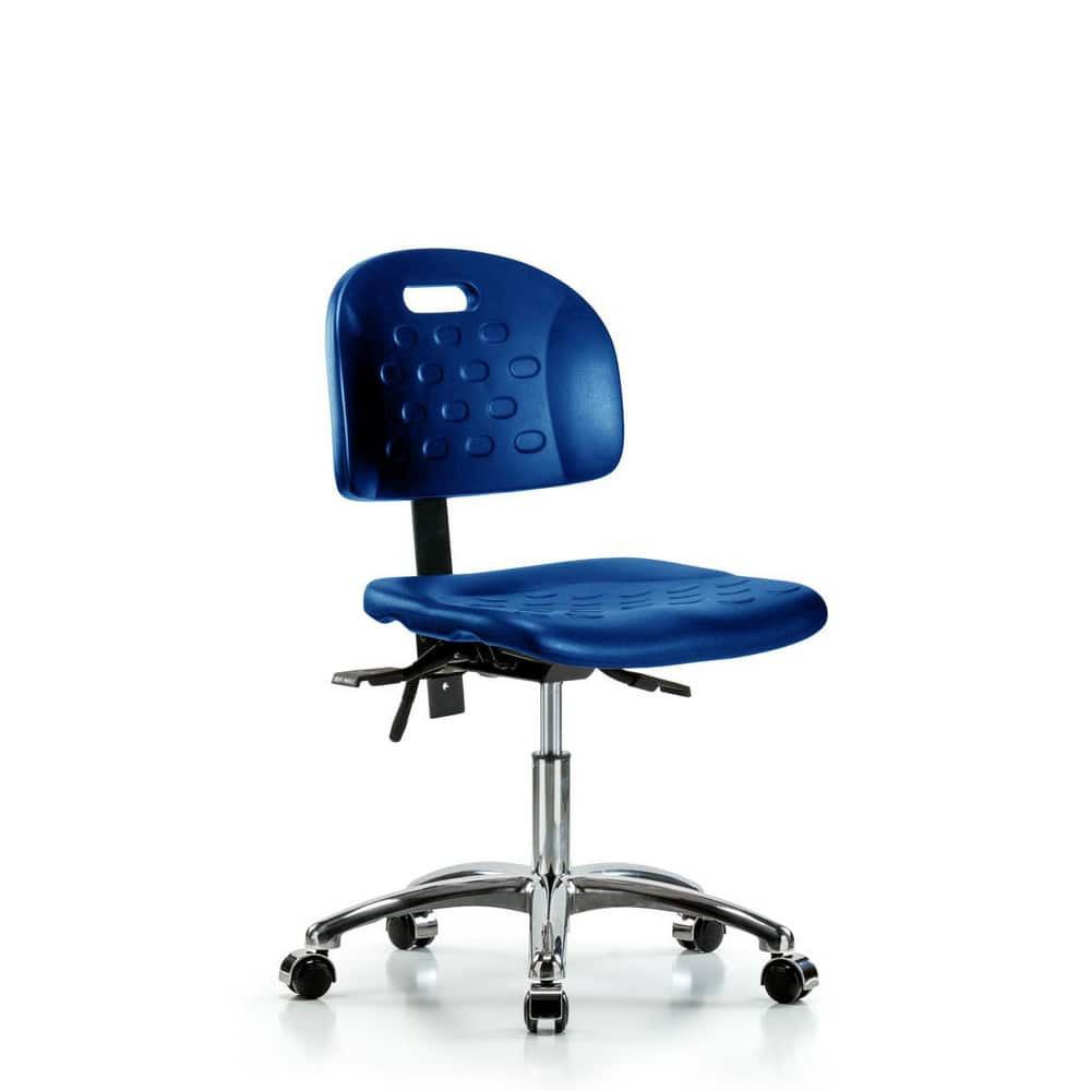 Blue Ridge Ergonomics MSC43159 Task Chair: Polyurethane, Blue