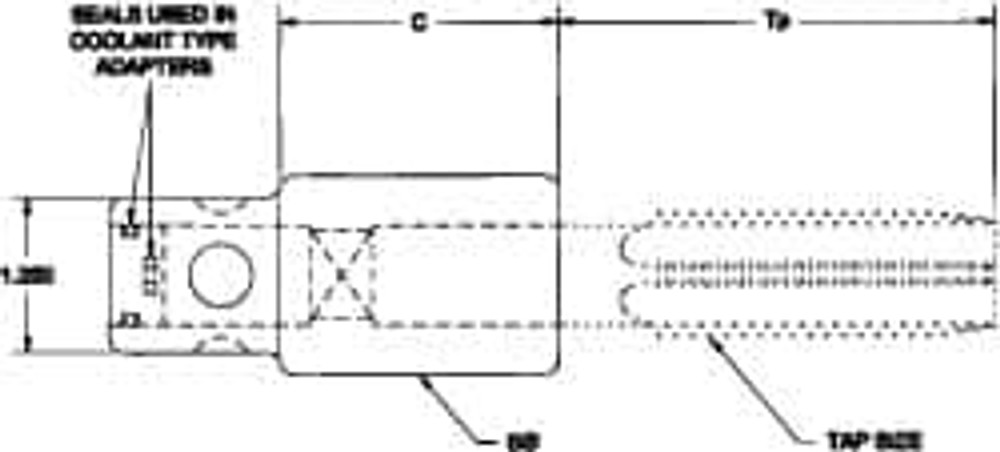 Parlec 7716C-100 Tapping Adapter: