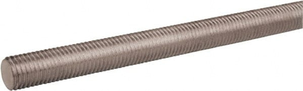 Made in USA 50326 Threaded Rod: 1/2-13, 7" Long, Stainless Steel, Grade 316