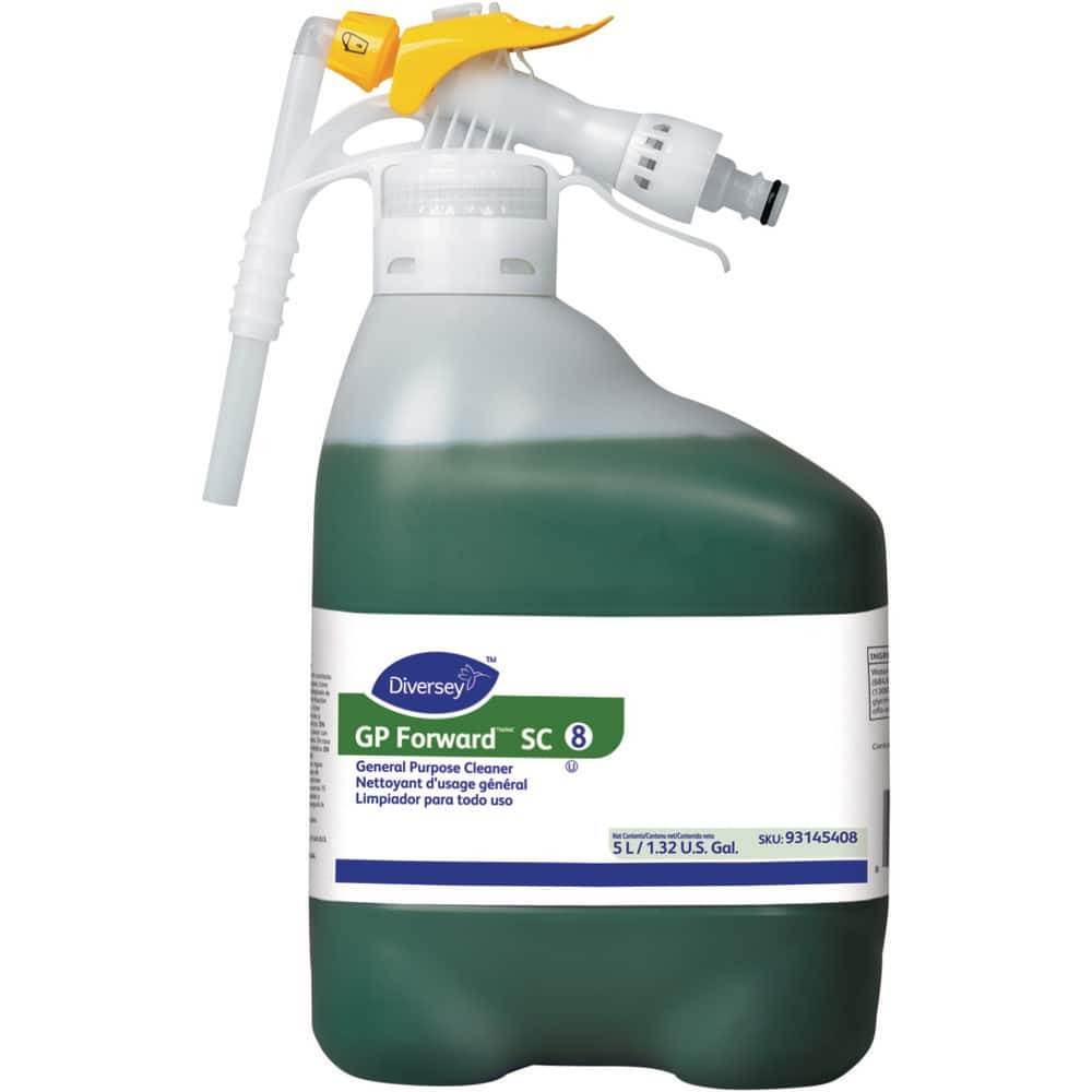 Diversey DVS93145408 All-Purpose Cleaners & Degreasers; Product Type: All-Purpose Cleaner ; Form: Liquid ; Container Type: Spray Bottle ; Container Size: 1.32 gal ; Scent: Mild Citrus ; Application: For Counters; Tables; Floors; & Other Hard Surfaces