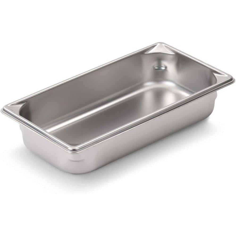 VOLLRATH 30322 Food Pan Container: Stainless Steel, Rectangular