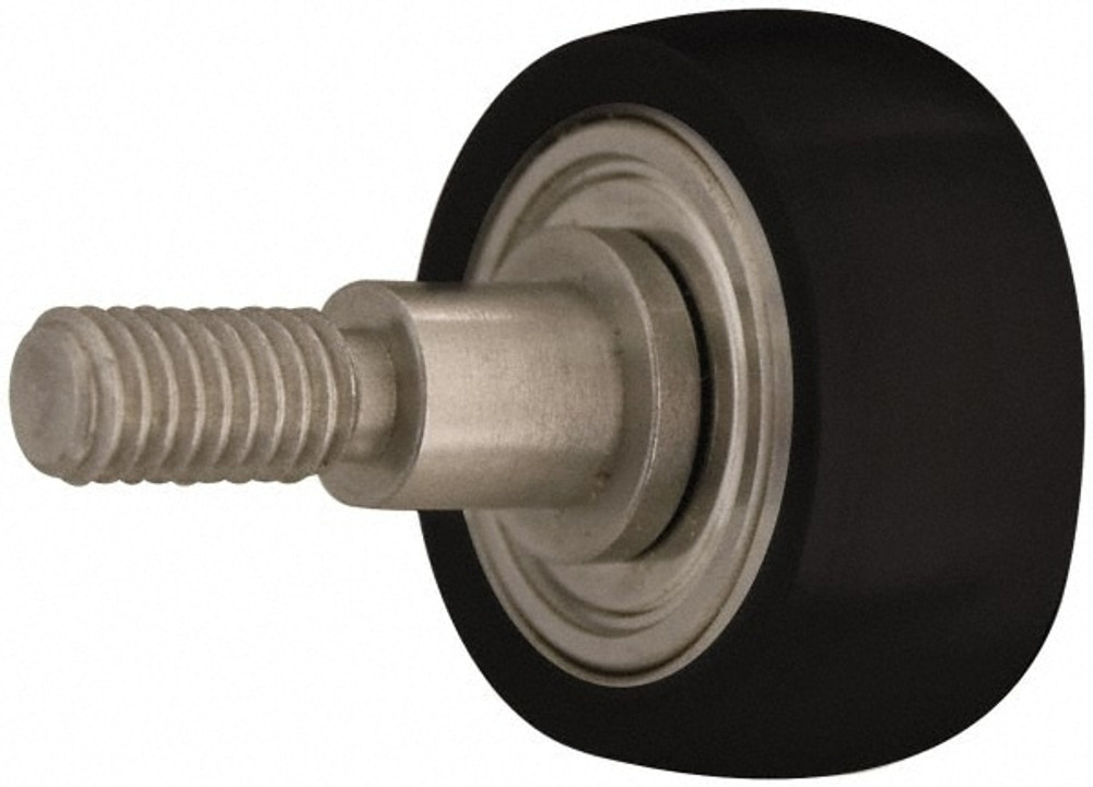 Made in USA TCDN24 Plain Cam Follower: 0.75" Roller Dia, 0.228" Roller Width, 0.625" Stud Dia