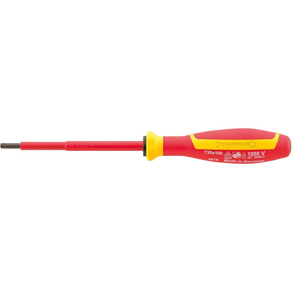 Stahlwille 46753010 Precision & Specialty Screwdrivers; Tool Type: Torx Screwdriver ; Blade Length: 2 ; Overall Length: 5.75 ; Shaft Length: 60mm ; Handle Length: 145mm ; Handle Color: Orange; Yellow