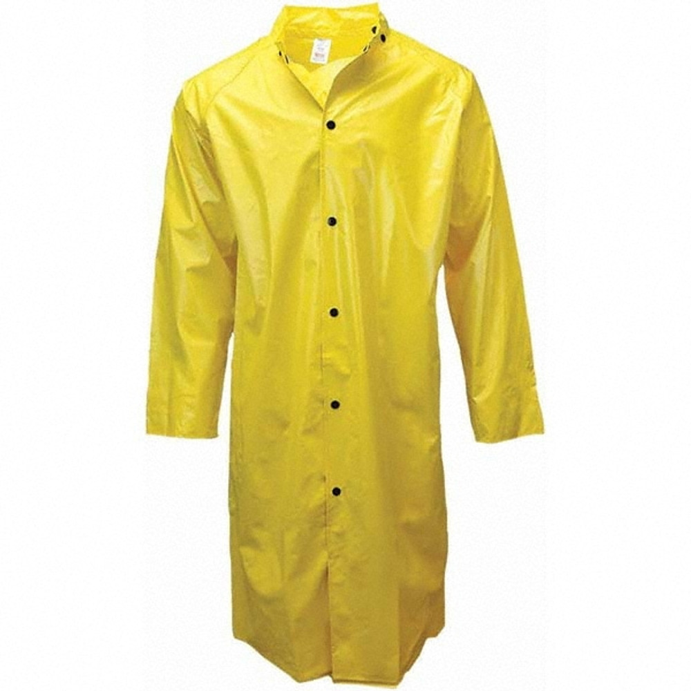 Radians 35001-31-2-YEL- Rain Coat: Size 3XL, ASTM D6413 & NFPA 701, Yellow, Nylon & PVC