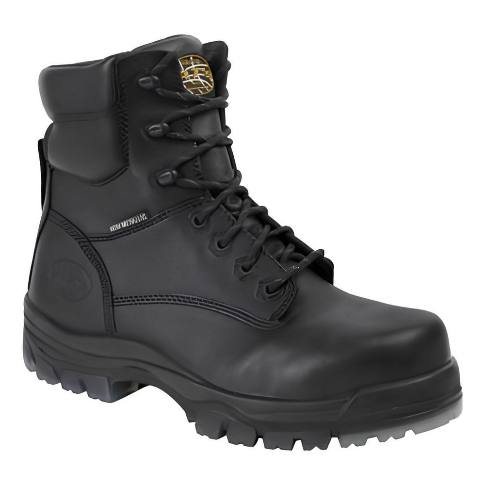 OLIVER 45646C-BLK-080 Work Boot: Size 8, 6" High, Leather, Composite Toe