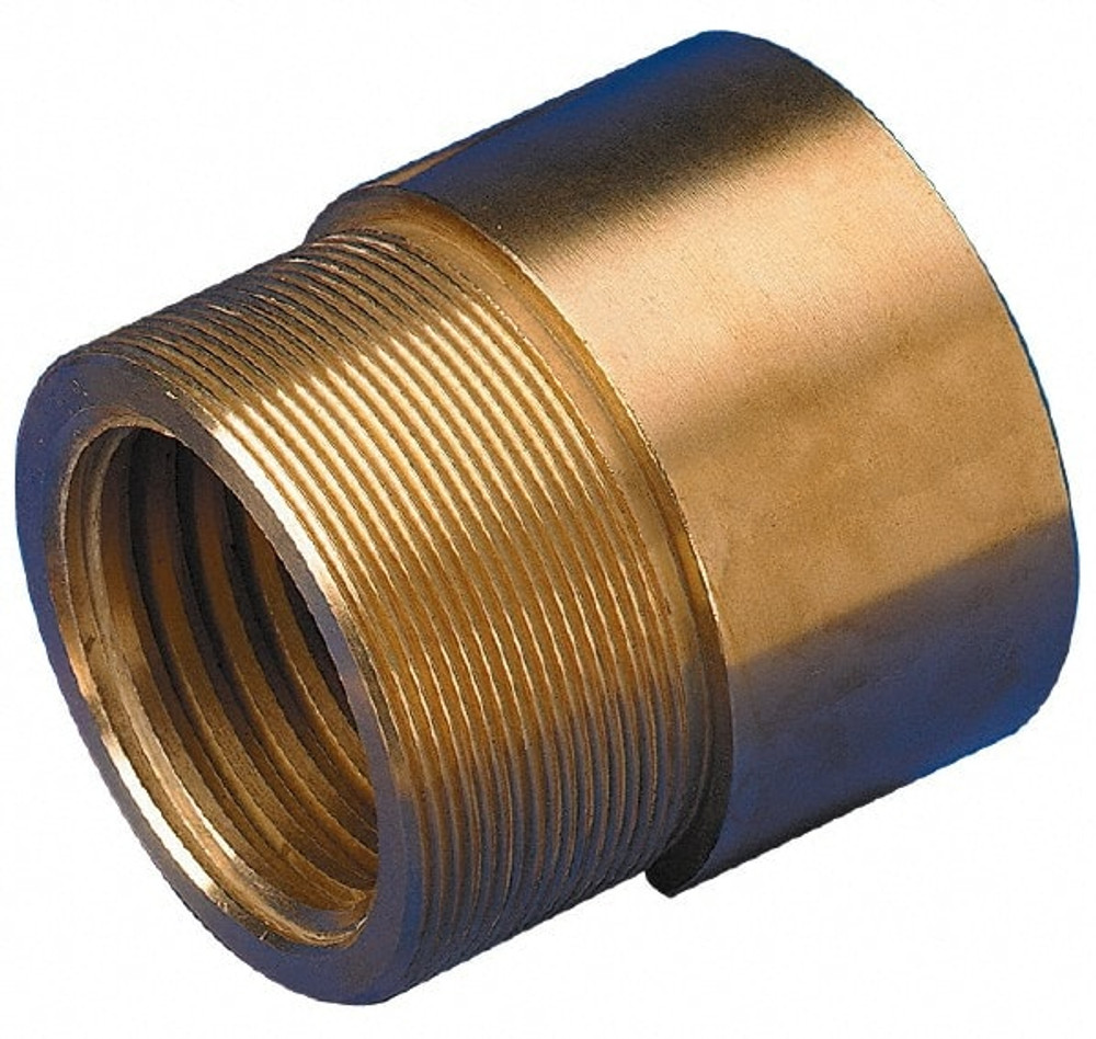 Keystone Threaded Products 2-5R1 2-3/4" Long, 2-3/4" High, 0.88" Thread Length, Bronze, Right Hand, Round, Precision Acme Nut