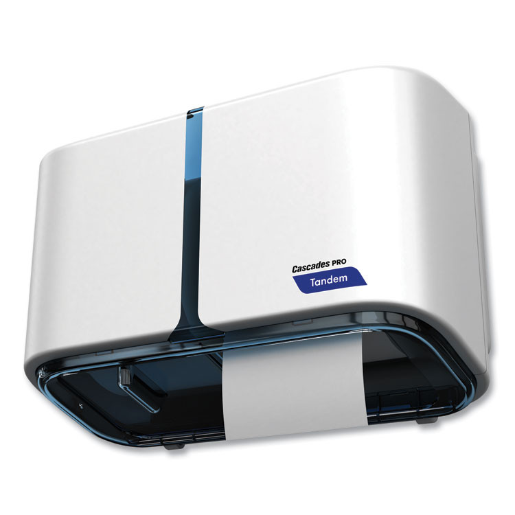 CASCADES TISSUE GROUP PRO C313 Tandem No Touch High Capacity Bath Tissue Dispenser, 12.5 x 6.6 x 7.2, White