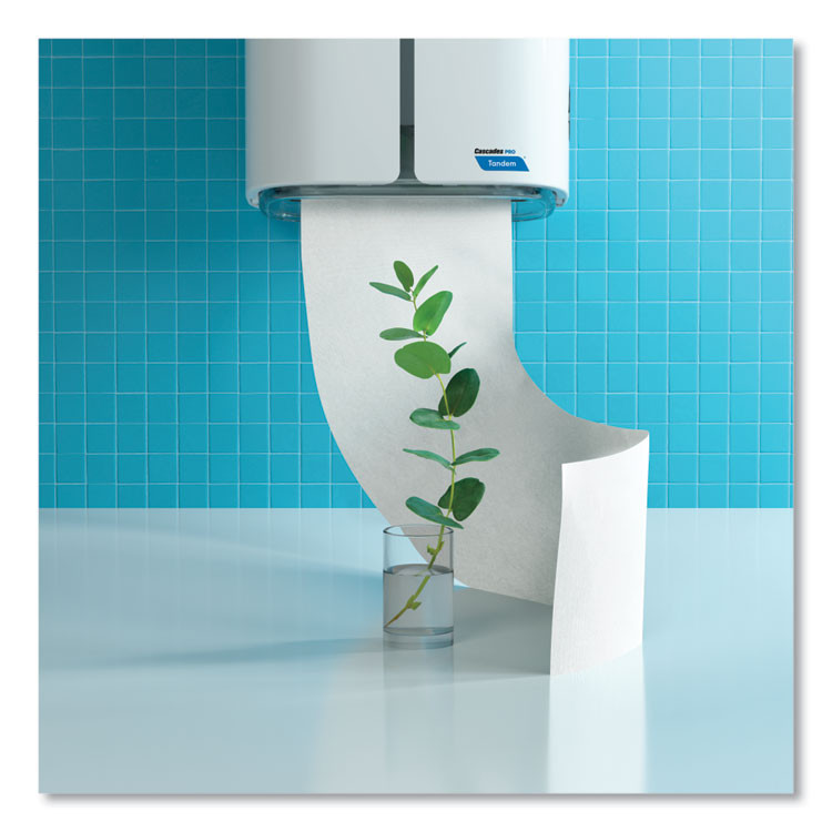 CASCADES TISSUE GROUP PRO C313 Tandem No Touch High Capacity Bath Tissue Dispenser, 12.5 x 6.6 x 7.2, White