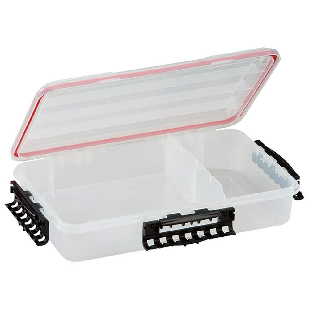 Plano Molding 374110 Small Parts Boxes & Organizers; Product Type: Compartment Box ; Lock Type: Positive Snap ; Width (Inch): 9 ; Depth (Inch): 3 ; Number of Dividers: 2 ; Removable Dividers: Yes